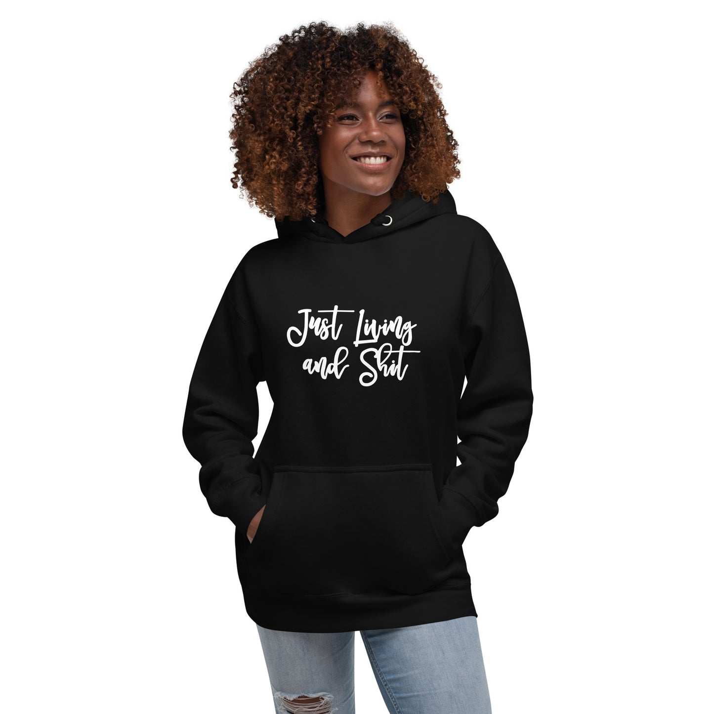 JLS Unisex Hoodie w/white print