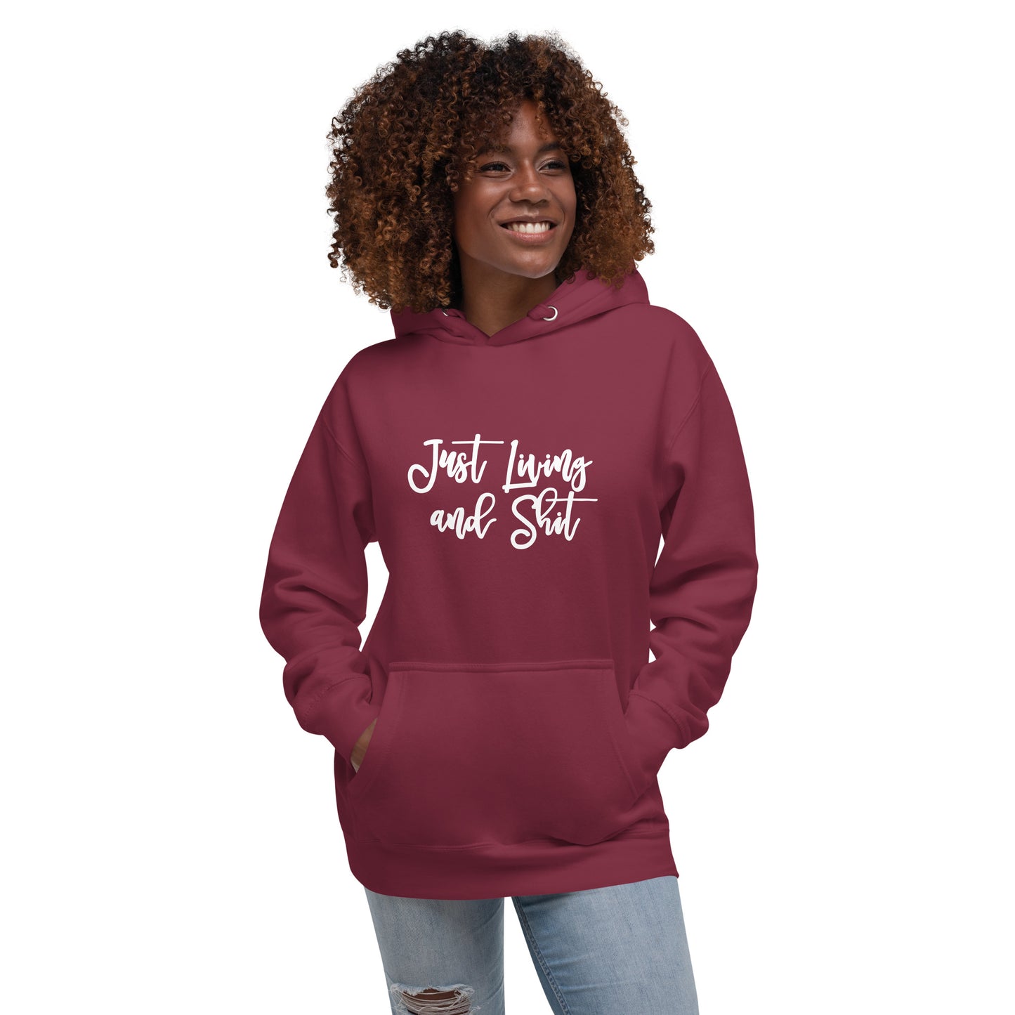 JLS Unisex Hoodie w/white print